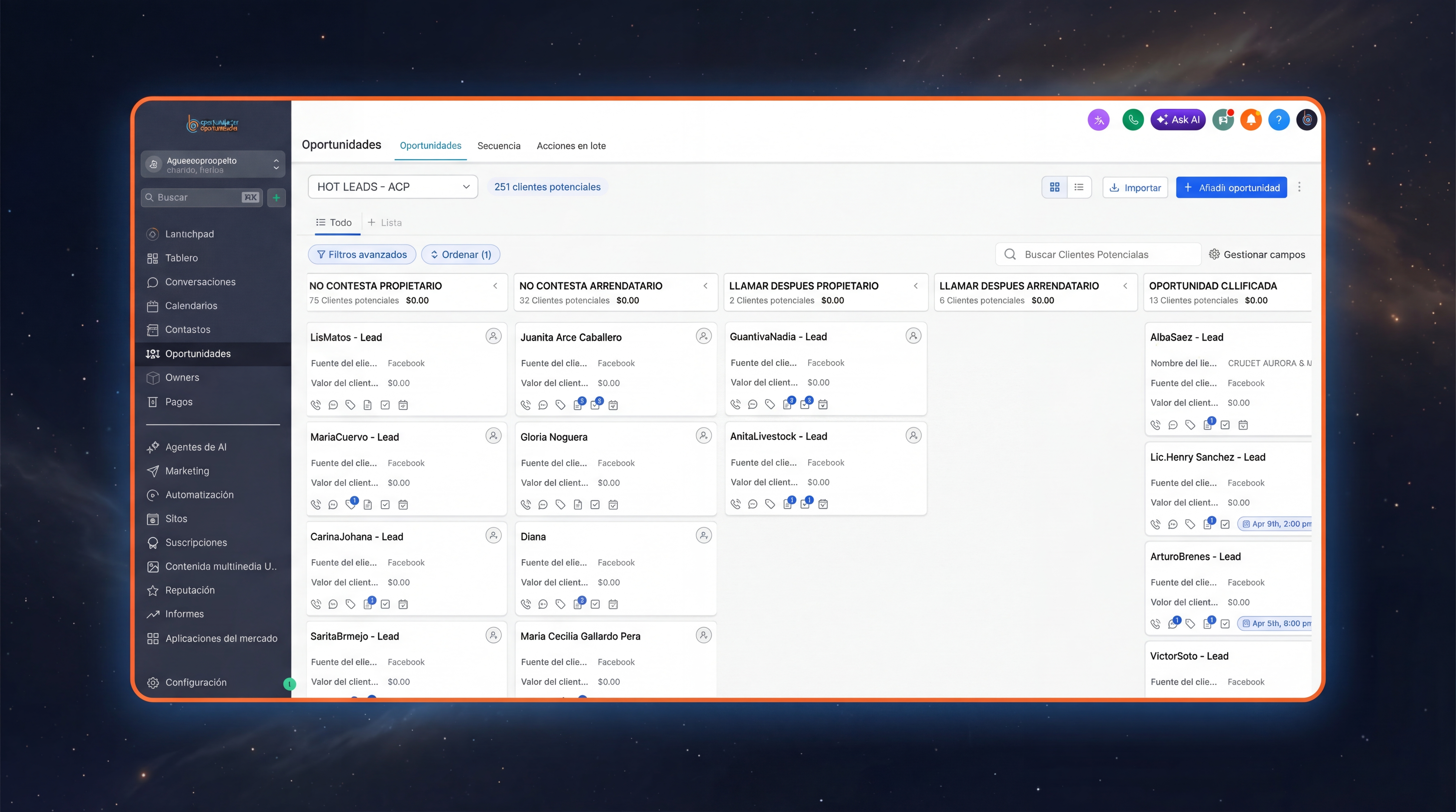 ABC Power CRM Dashboard